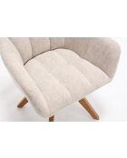 Lot de 2 fauteuils New lars beiges - 61x90x66 cm