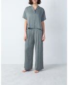 Rhett Shirt mit grünem Hintergrundprint