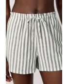 Adria b SPE korte broek met groene achtergrondprint