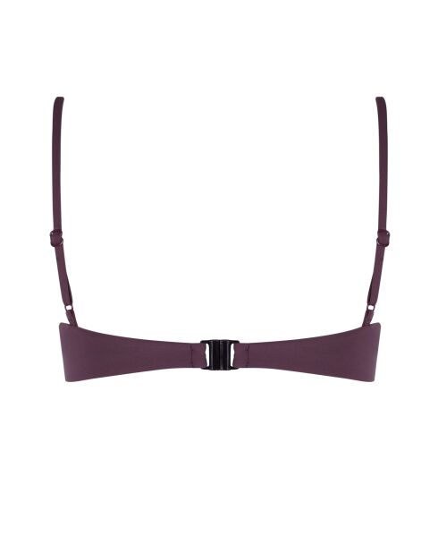 Top de bikini con lazo de chocolate