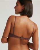 Bikinitop met chocolade strik