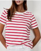 Rotes gestreiftes T-Shirt Jonita