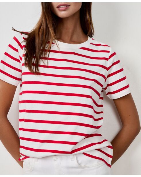 Rotes gestreiftes T-Shirt Jonita
