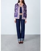 Venus shirt met roze achtergrondprint