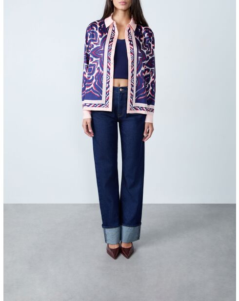 Venus-Shirt mit pinkem Hintergrunddruck