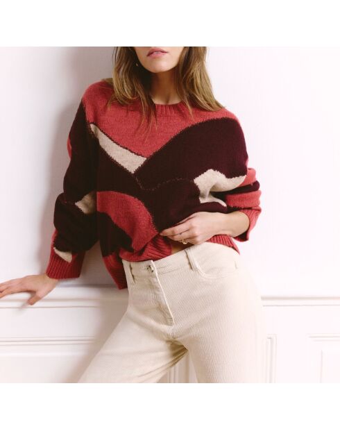 Pull Fahila bordeaux