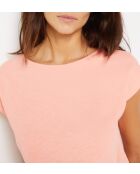 Pfirsichfarbenes T-Shirt Ohani