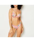 Klassischer Push-up-BH mit Bügel und mehrfarbiger Bonita-Muschel