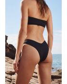 Nouba schwarze brasilianische Bikinihose mit hohem Beinausschnitt