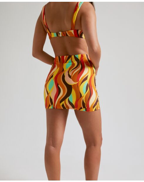 Mehrfarbiger feuerkurzer Rock