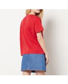 T-shirt Bacio rood