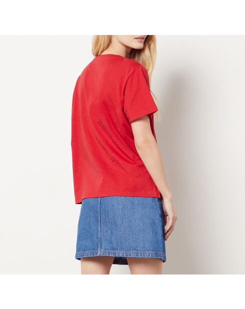 T-shirt Bacio rood