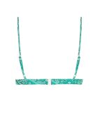 Top de bikini verde Sporty Bandana Verde