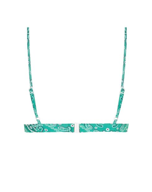 Sportliches Bandana Verde grünes Bikinioberteil