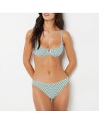 Standard-Bikinihose Vaiana in Weiß und Grün