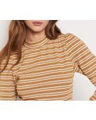 Pero braunes gestreiftes T-Shirt