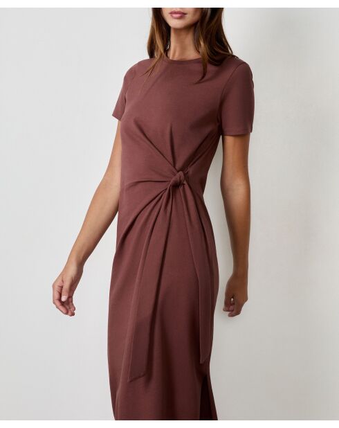 Vestido largo marrón Gulzy