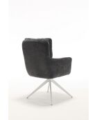 Conjunto de 2 sillones Saint Tropez gris oscuro - 60x92x67 cm