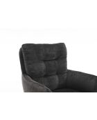 Conjunto de 2 sillones Saint Tropez gris oscuro - 60x92x67 cm