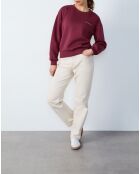 Glanda burgunderfarbenes Sweatshirt