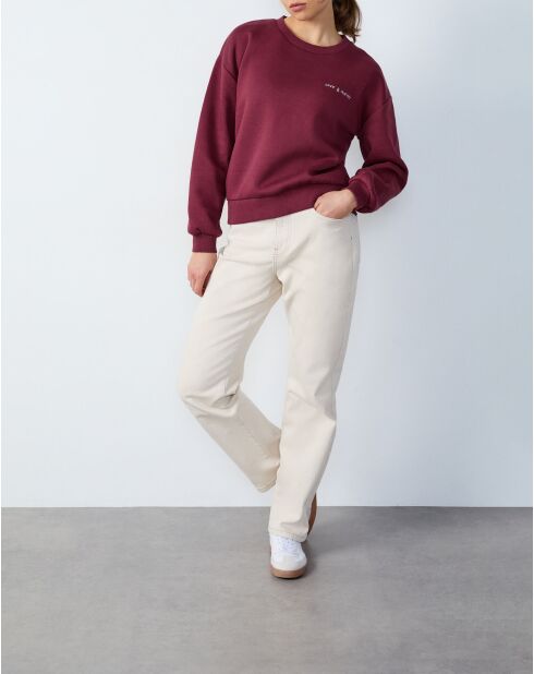 Sweatshirt Glanda bordeaux