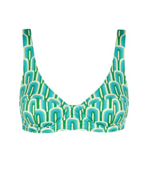 Top de bikini multicolor Calypso Balconnet