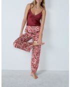 Rode Kali broek met print