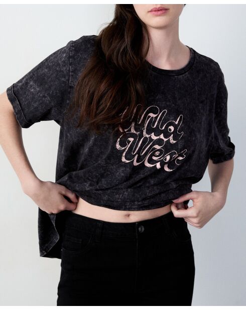 Antraciet T-shirt van het merk Field.