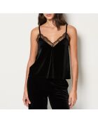 Moira schwarzes Unterhemd