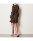 Amikaelo jurk met taupe print