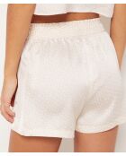 Tioko ecrufarbene bedruckte Shorts