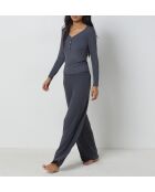 Antracietkleurige broek Asuka