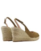 Sandales compensées F-3509 champignon - Talon : 6 cm