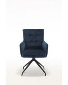 Lot de 2 fauteuils Saint Tropez bleus - 60x92x67 cm