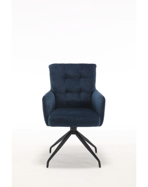 Lot de 2 fauteuils Saint Tropez bleus - 60x92x67 cm