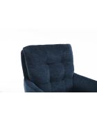 Lot de 2 fauteuils Saint Tropez bleus - 60x92x67 cm