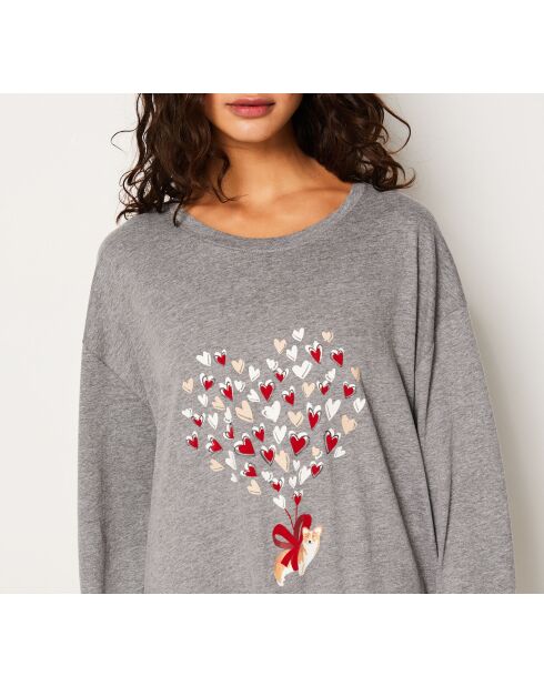 Big T Goliat anthrazitfarbenes Nachthemd