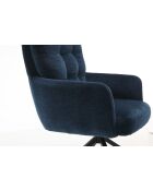 Lot de 2 fauteuils Saint Tropez bleus - 60x92x67 cm