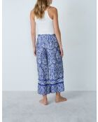 Mailan blauwgroene broek met print