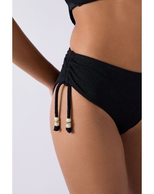 Slip bikini nero luminoso