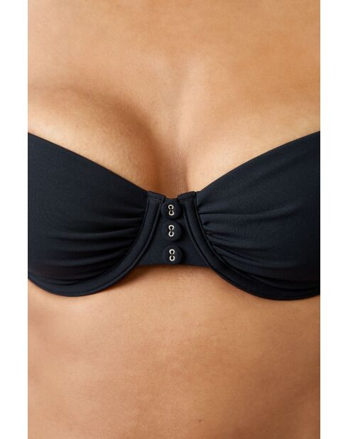 Klassischer BH aus Samt mit Bügel ohne Schale