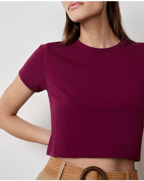 T-shirt van Gargi plum