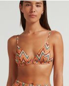 Mehrfarbiges sportliches Bikinioberteil Cape Town