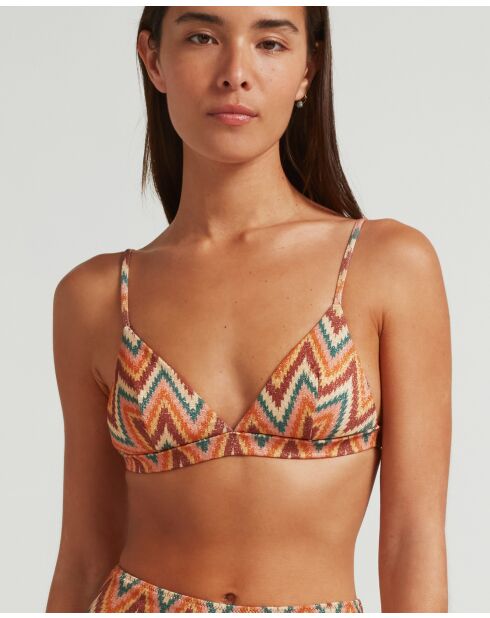 Veelkleurige sportieve bikinitop in Kaapstad