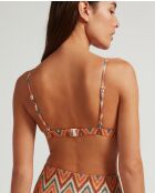 Mehrfarbiges sportliches Bikinioberteil Cape Town