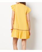 Aja jurk met boterbloemenborduursel