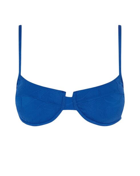 Blaues königliches Balconette-Top