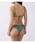 Blanes graugrüner BH ohne Bügel und ohne Schale