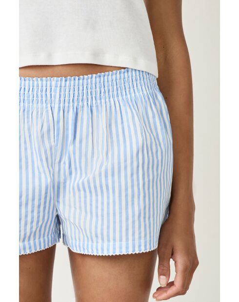 Blauwe tweedelige short van Celestin