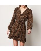 Amikaelo jurk met taupe print